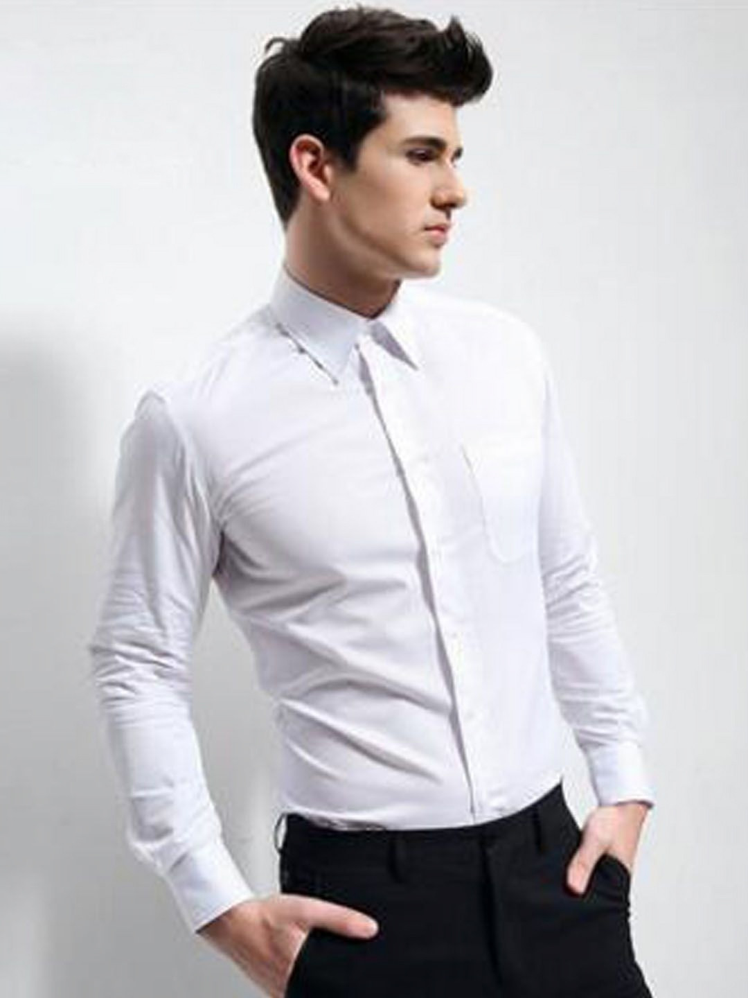 

StyleCast Men Hooded Pockets T-shirt, White