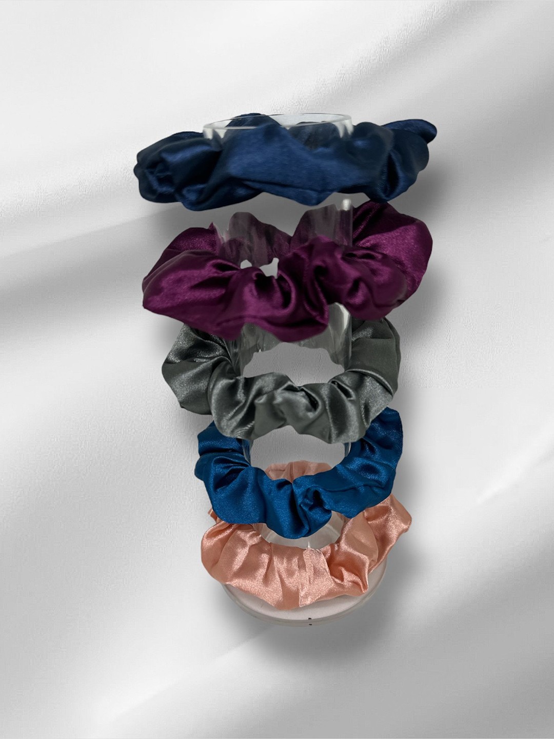 

Samsara Couture Girls Set of 5 Ponytail Holders, Blue