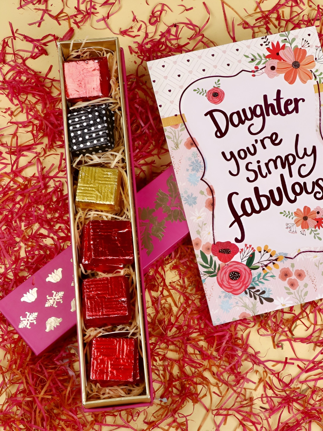 

Archies Best Daughters Day Greeting Card with Chocolate, Steel
