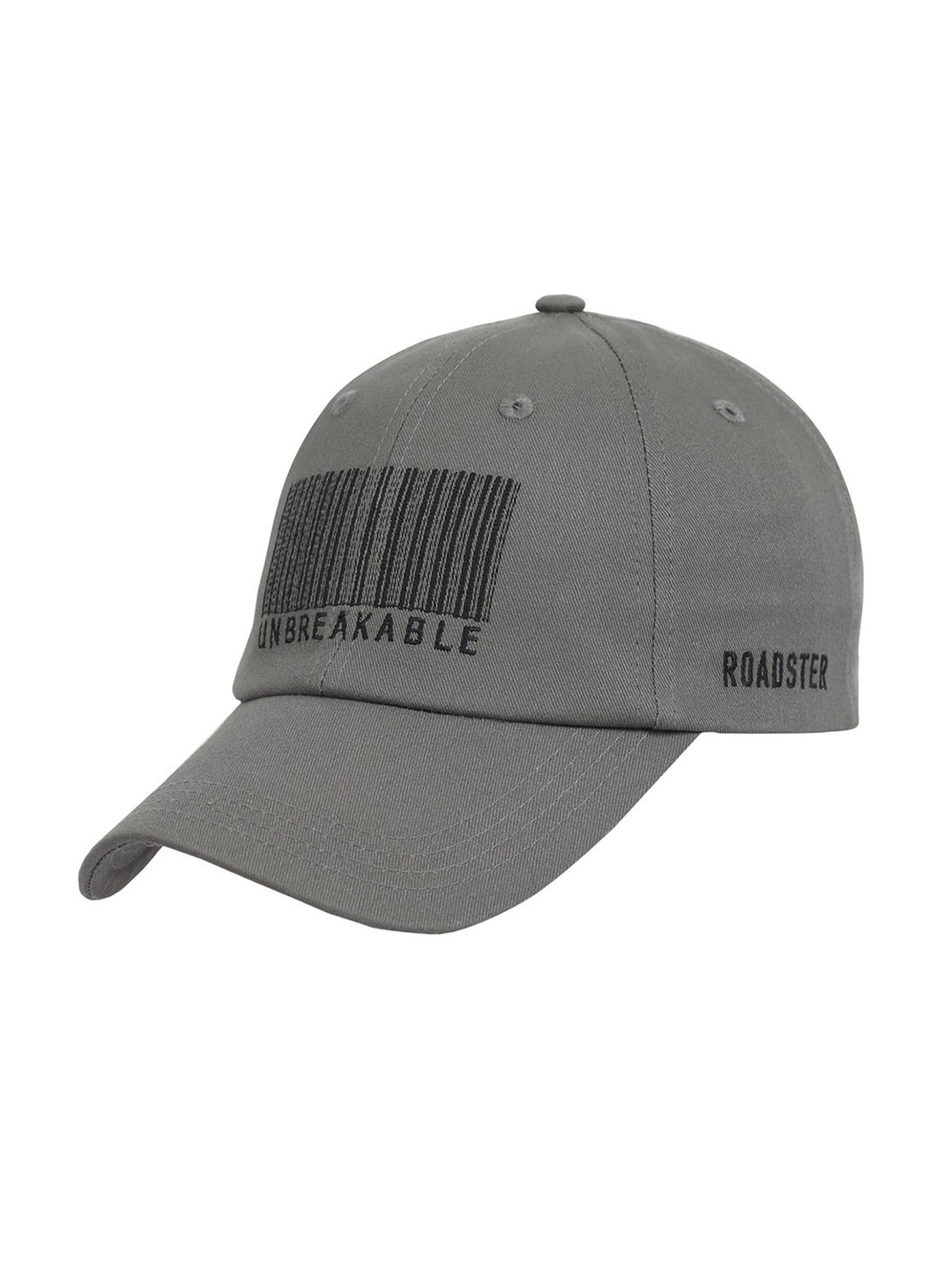 

The Roadster Lifestyle Co Adults Embroidered Cotton Cap, Grey