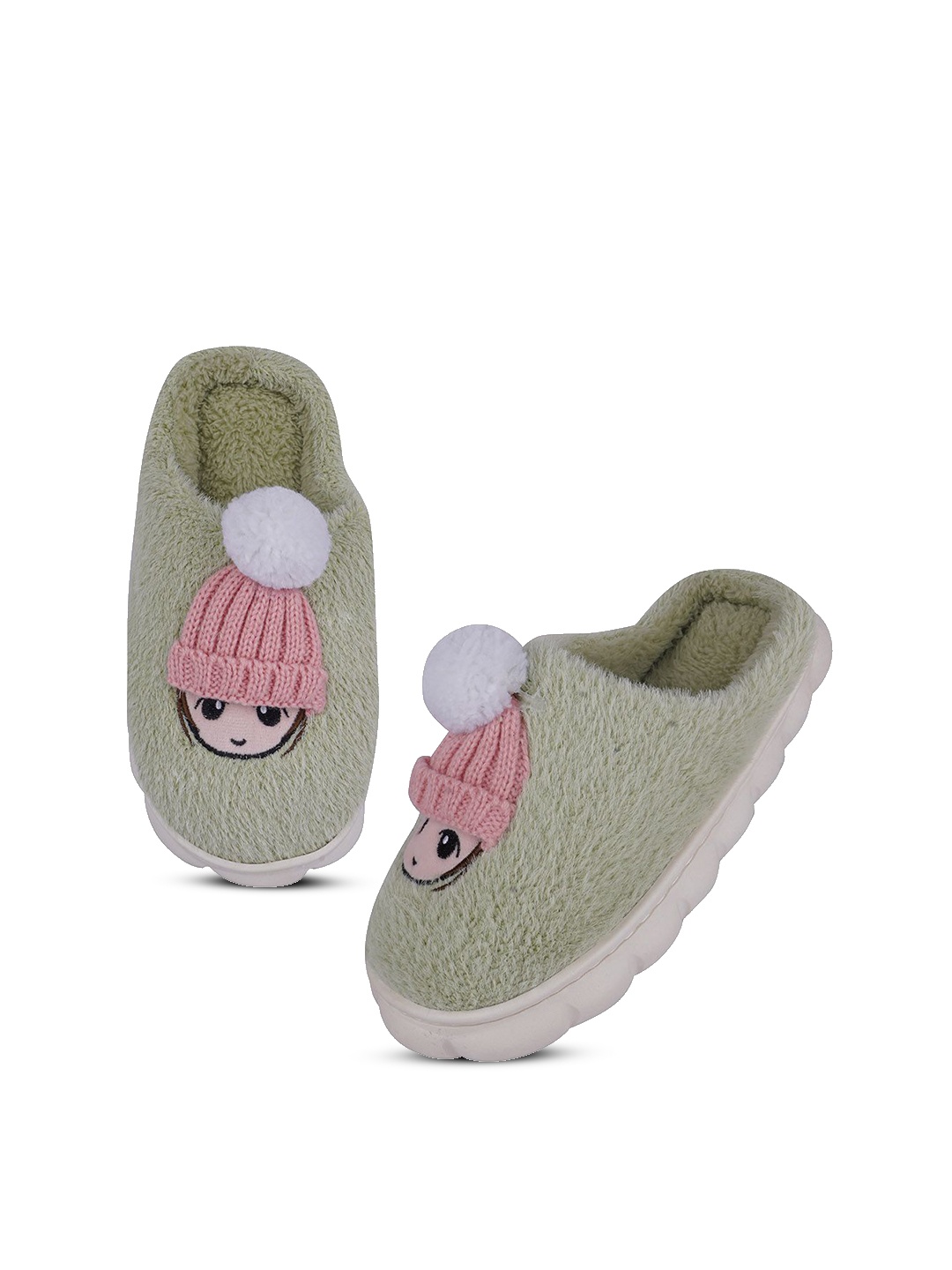 

Miscreef Women Room Slippers, Green