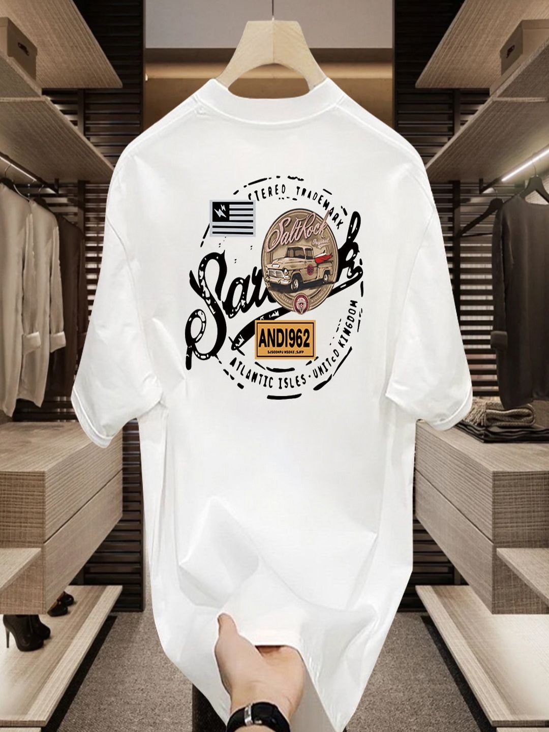 

StyleCast Men Typography Printed Pockets T-shirt, White