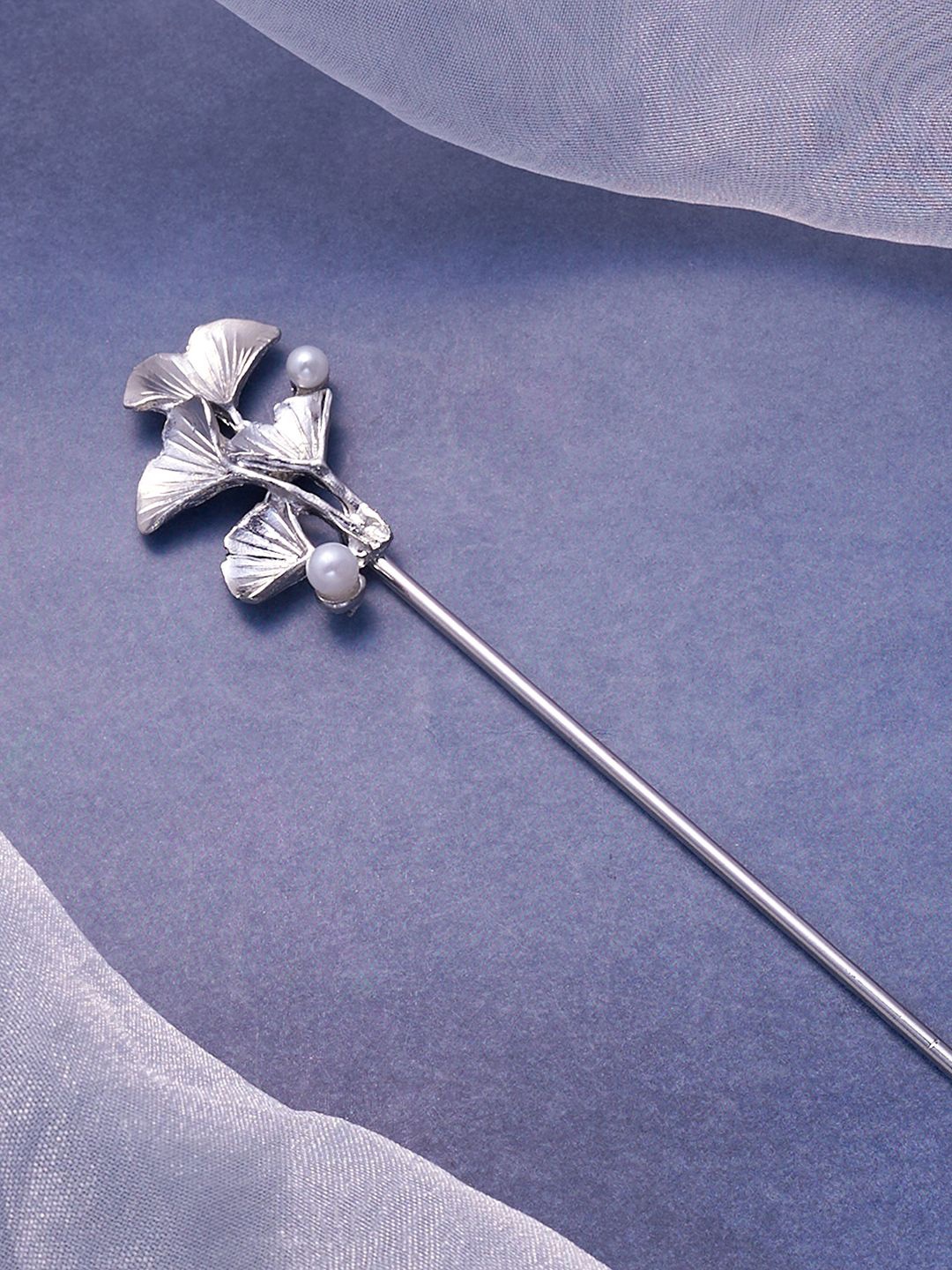 

SOHI Women Embellished Hairstick, White