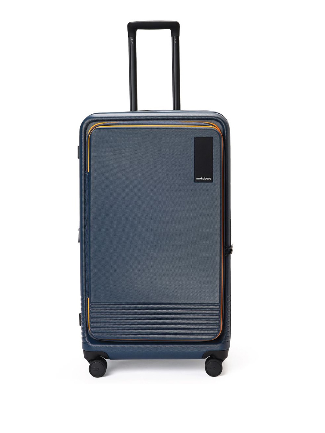 

MOKOBARA Unisex Hard Sided Medium Trolly Suitcase, Blue