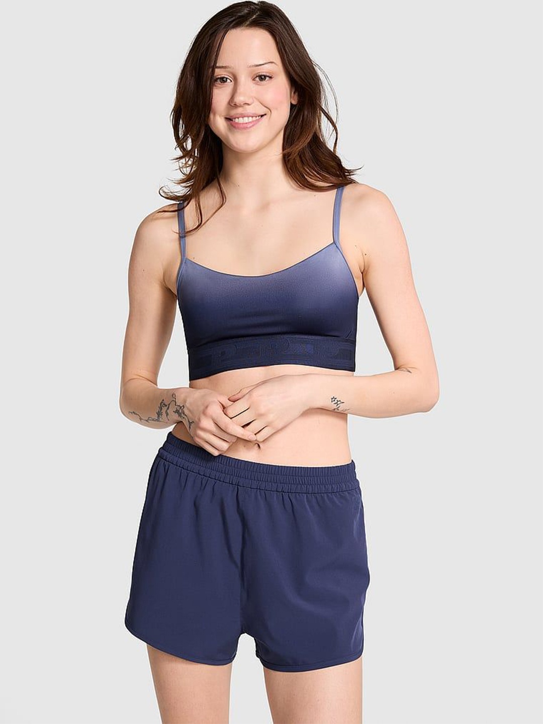 

Victoria's Secret Women High-Rise Lounge Shorts, Blue
