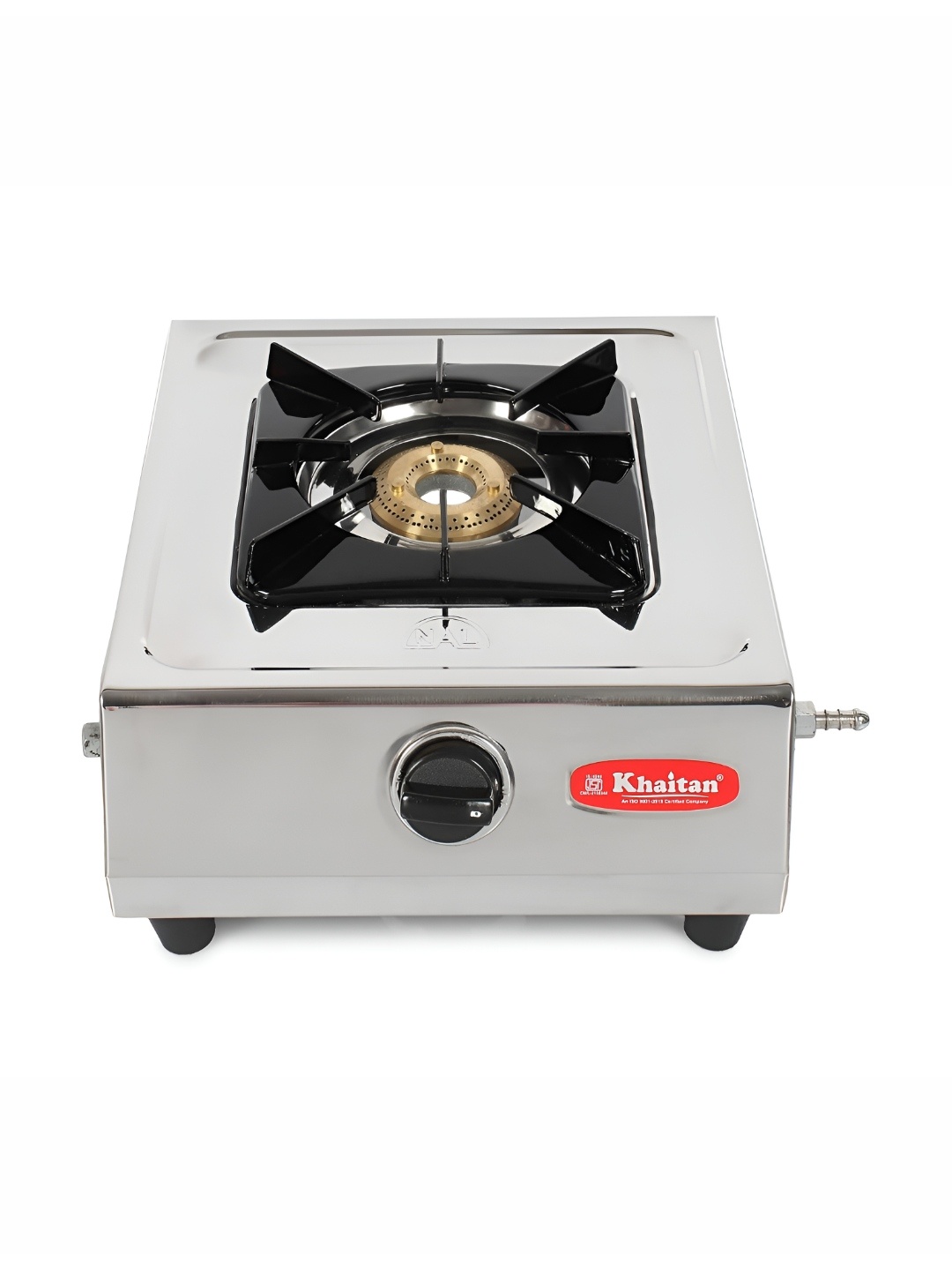 

Khaitan Grey Stainless Steel Manual Gas Stove, Silver