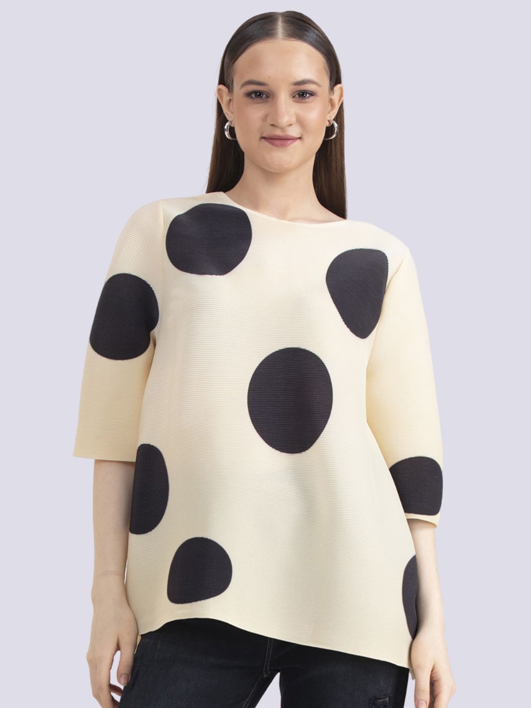 

Albion By CnM Women Geometric Printed Round Neck Top, Multi