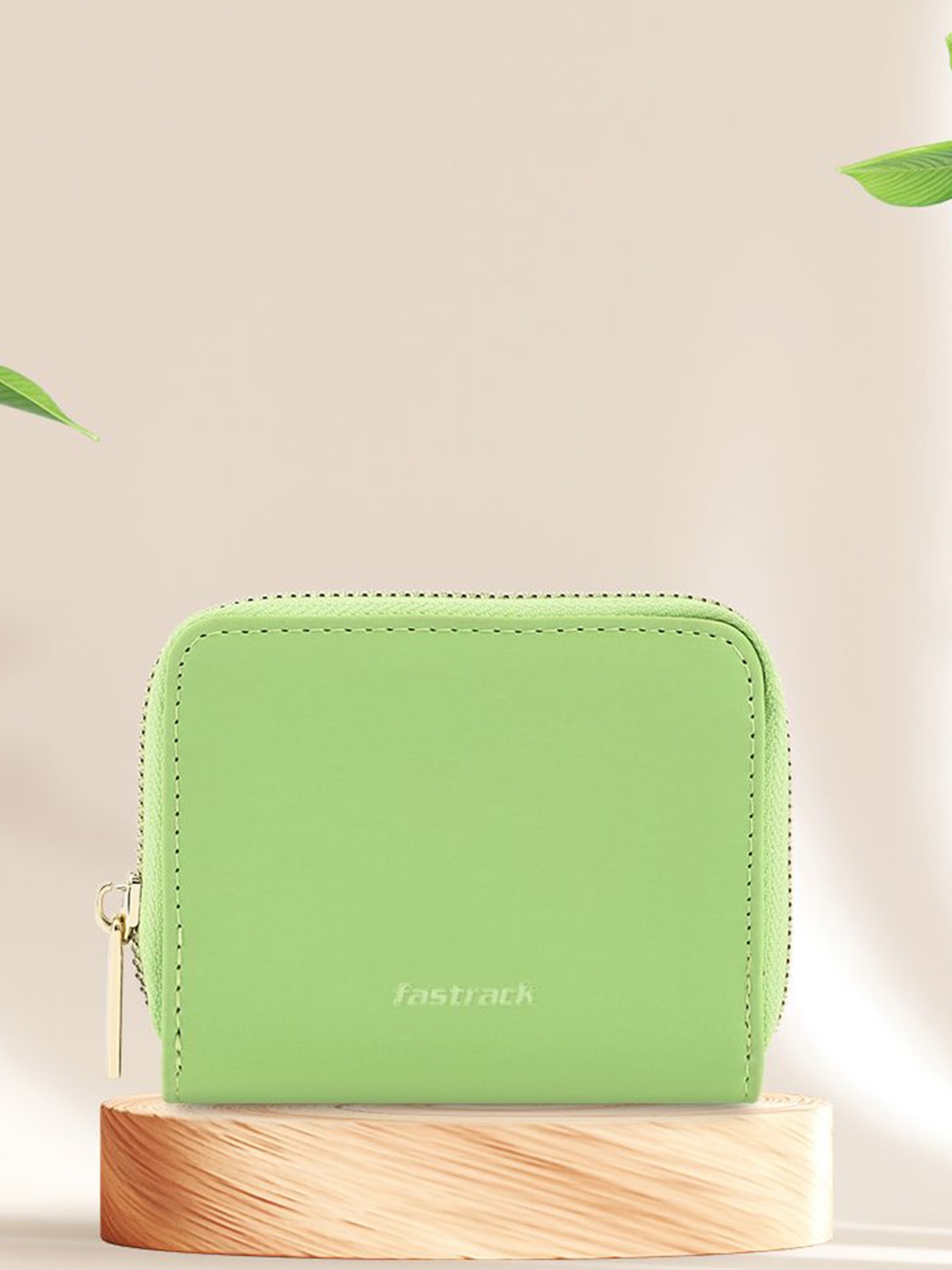 

Fastrack Women PU Zip Around Wallet, Green