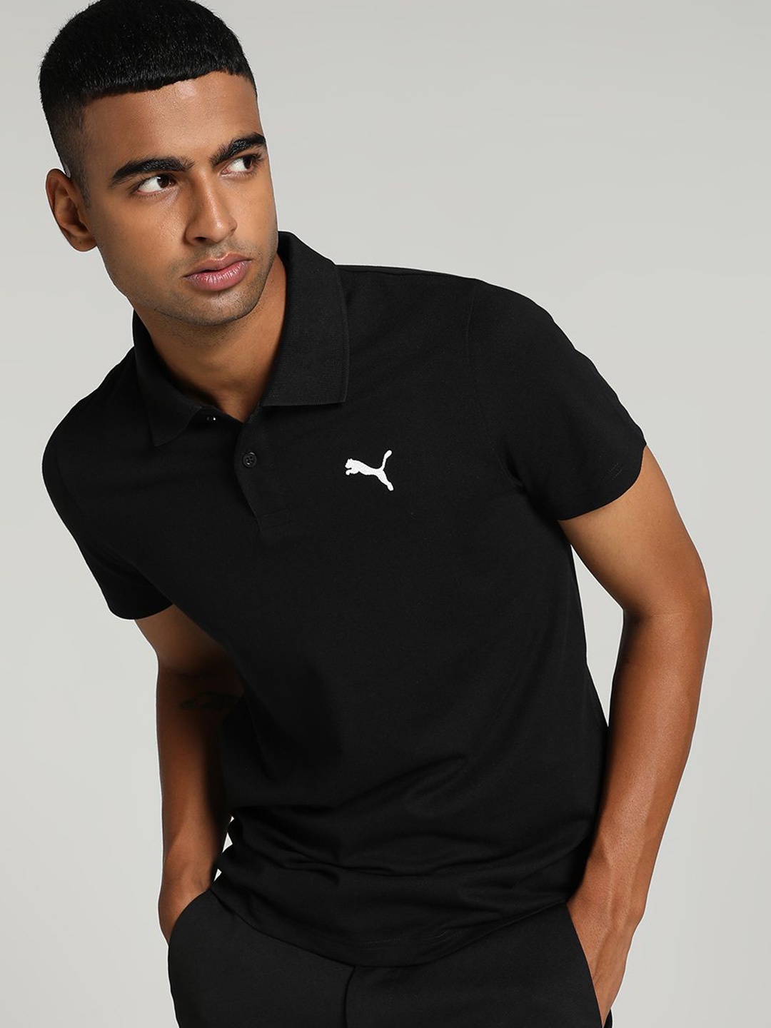 

Puma Men's Slim Fit Polo T-shirt, Black