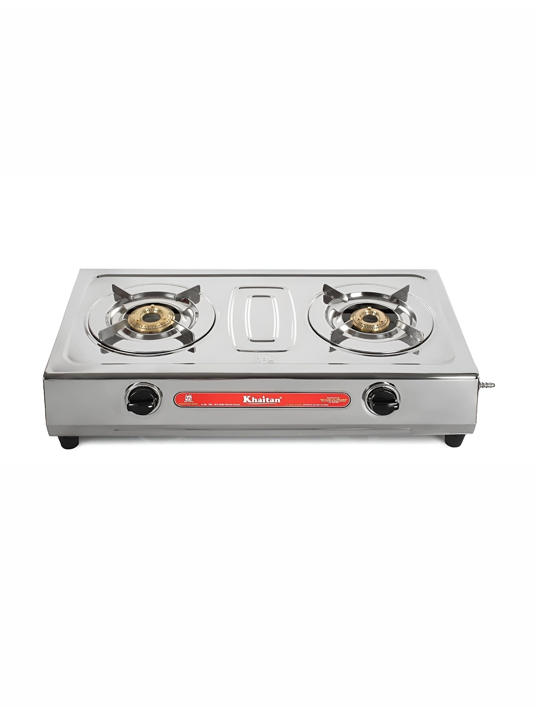 

Khaitan Stainless Steel 2 Burner Manual Gas Stove, Silver