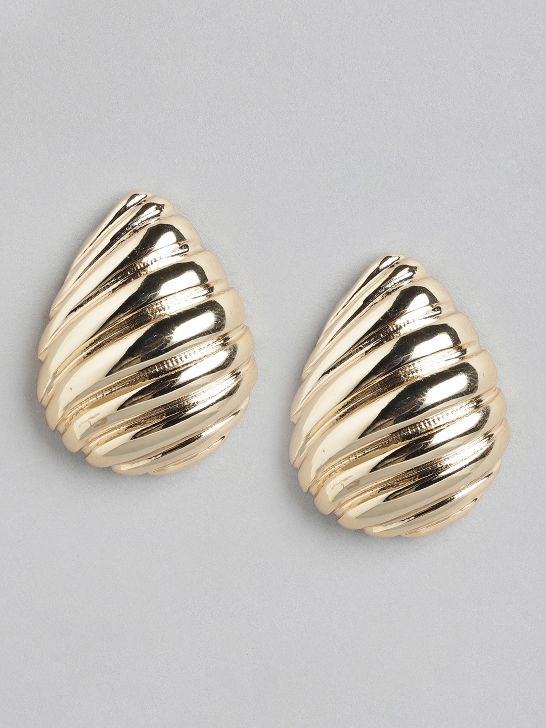 

Forever New Signature Prim Panel Statement Gold-Plated Teardrop Shaped Studs