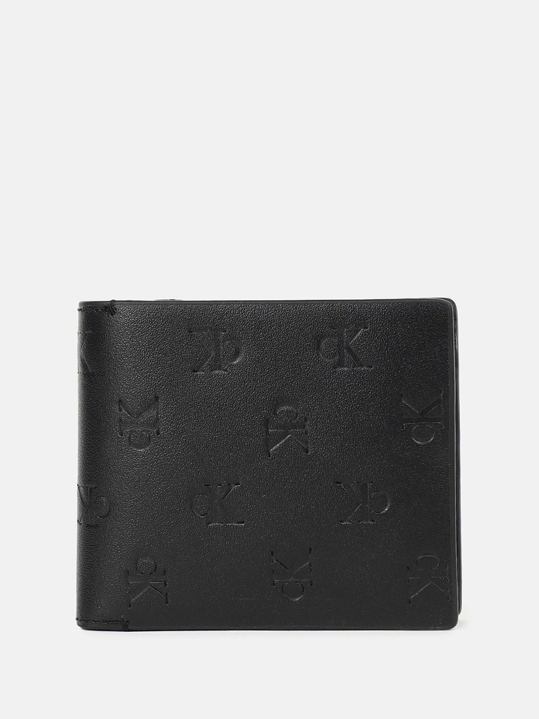 

Calvin Klein Men Solid Leather Two Fold Wallet, Black