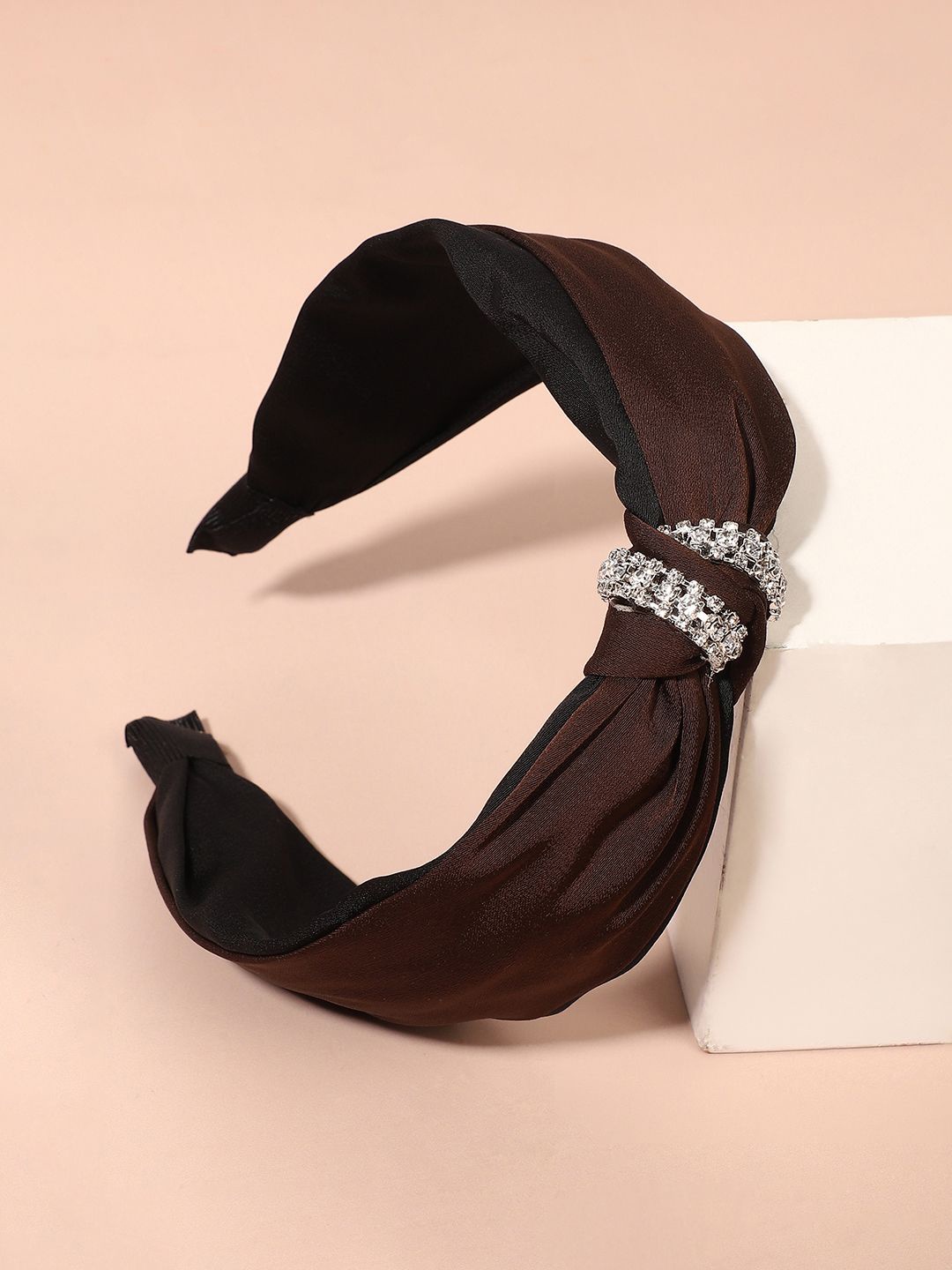 

SOHI Women Embellished Hairband, Maroon