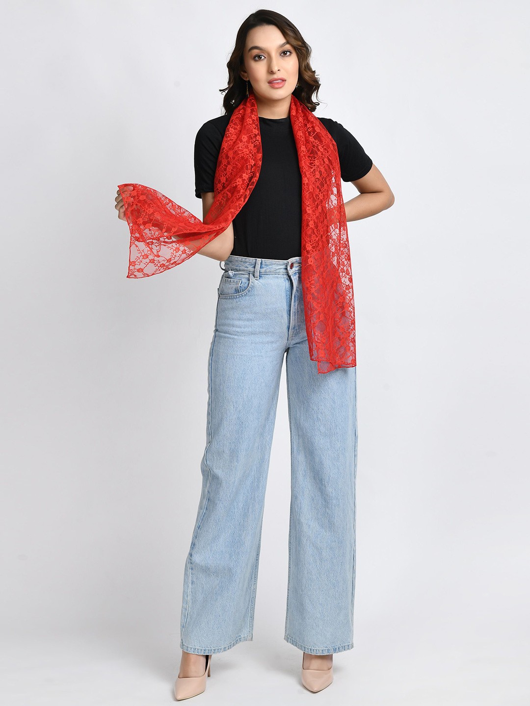 

V&M Women Scarf, Red