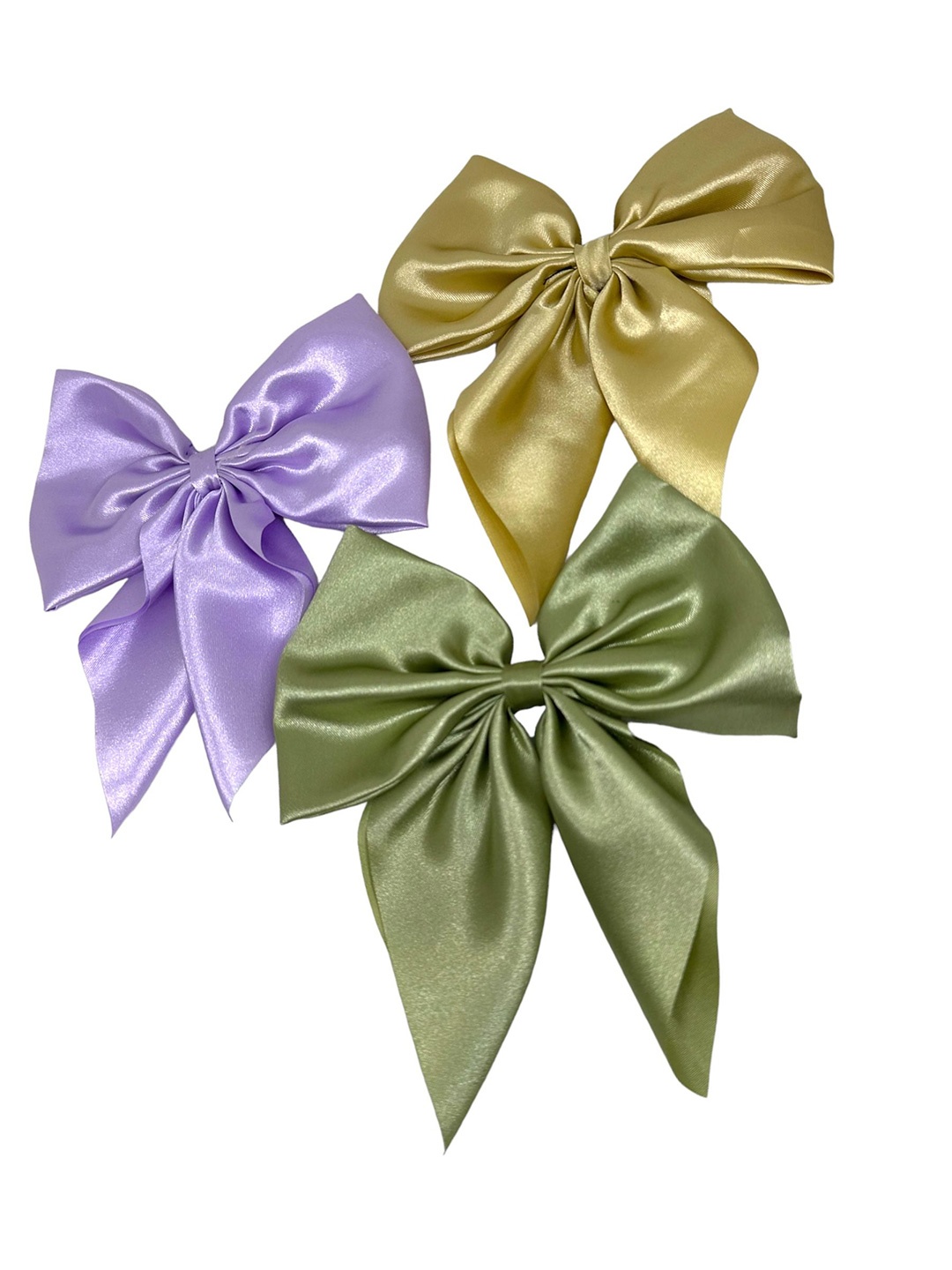 

Samsara Couture Girls Set of 3 Alligator Hair Clips, Purple