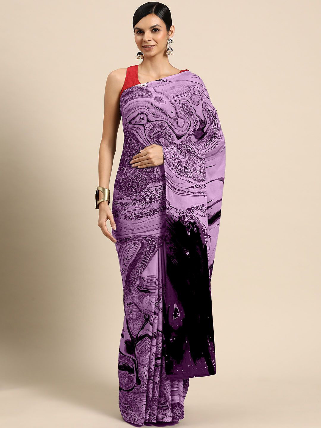 

BUTA BUTI Pure Cotton Saree, Pink