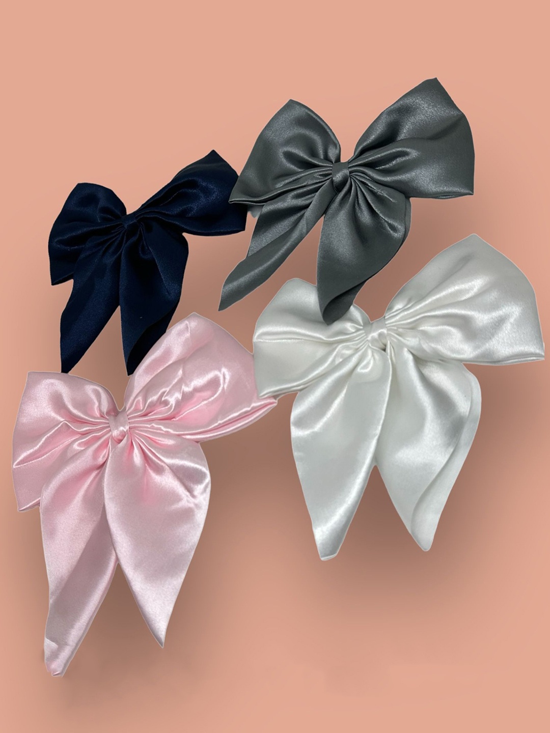 

Samsara Couture Girls Set of 4 Alligator Hair Clips, White