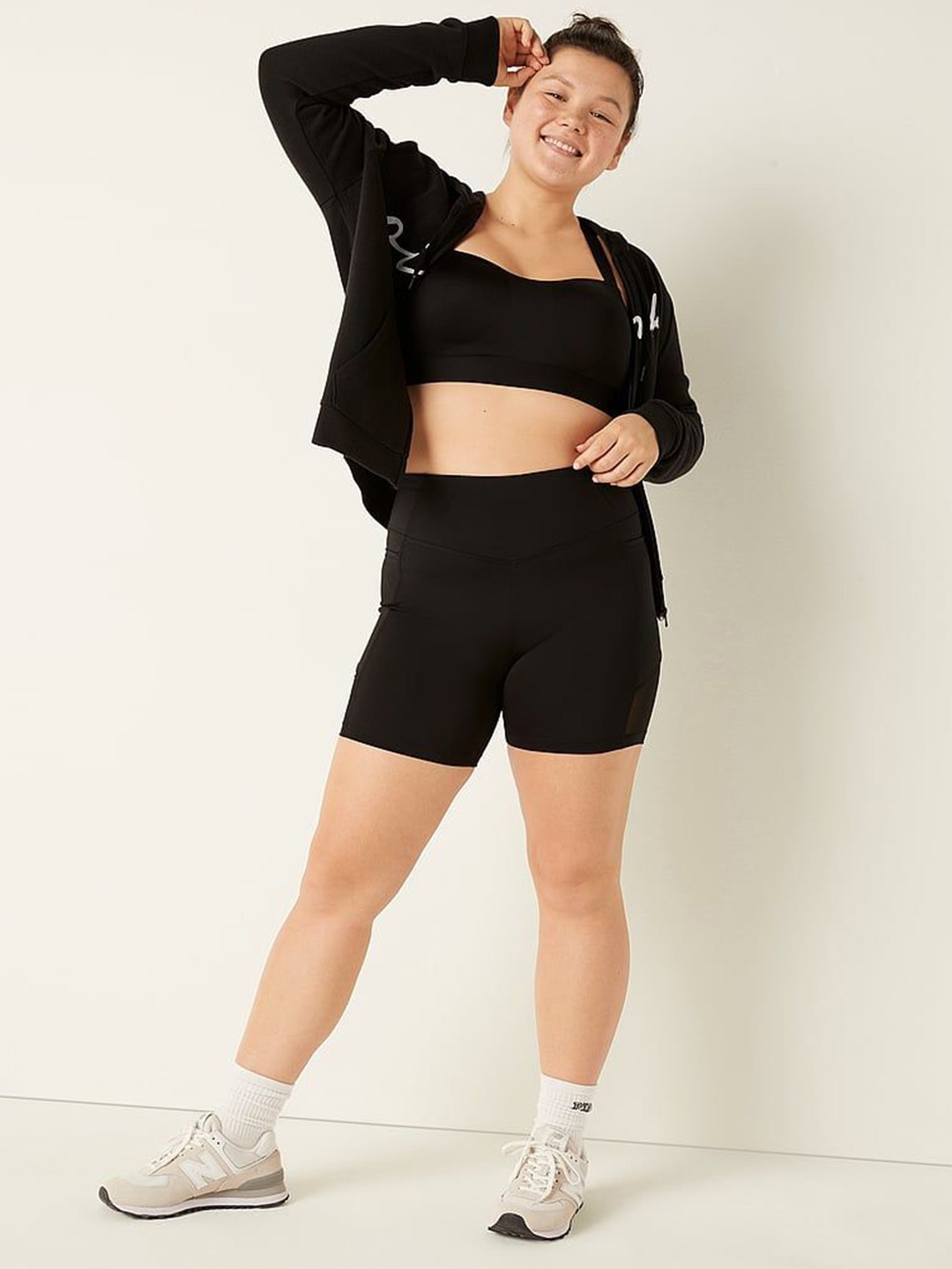 

Victoria's Secret Women High-Rise Training or Gym Sports Shorts, Black