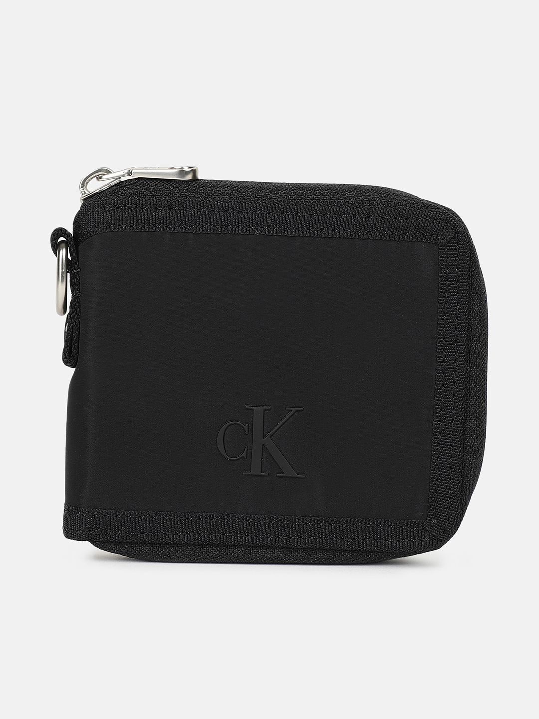 

Calvin Klein Men Textured PU Two Fold Wallet, Black