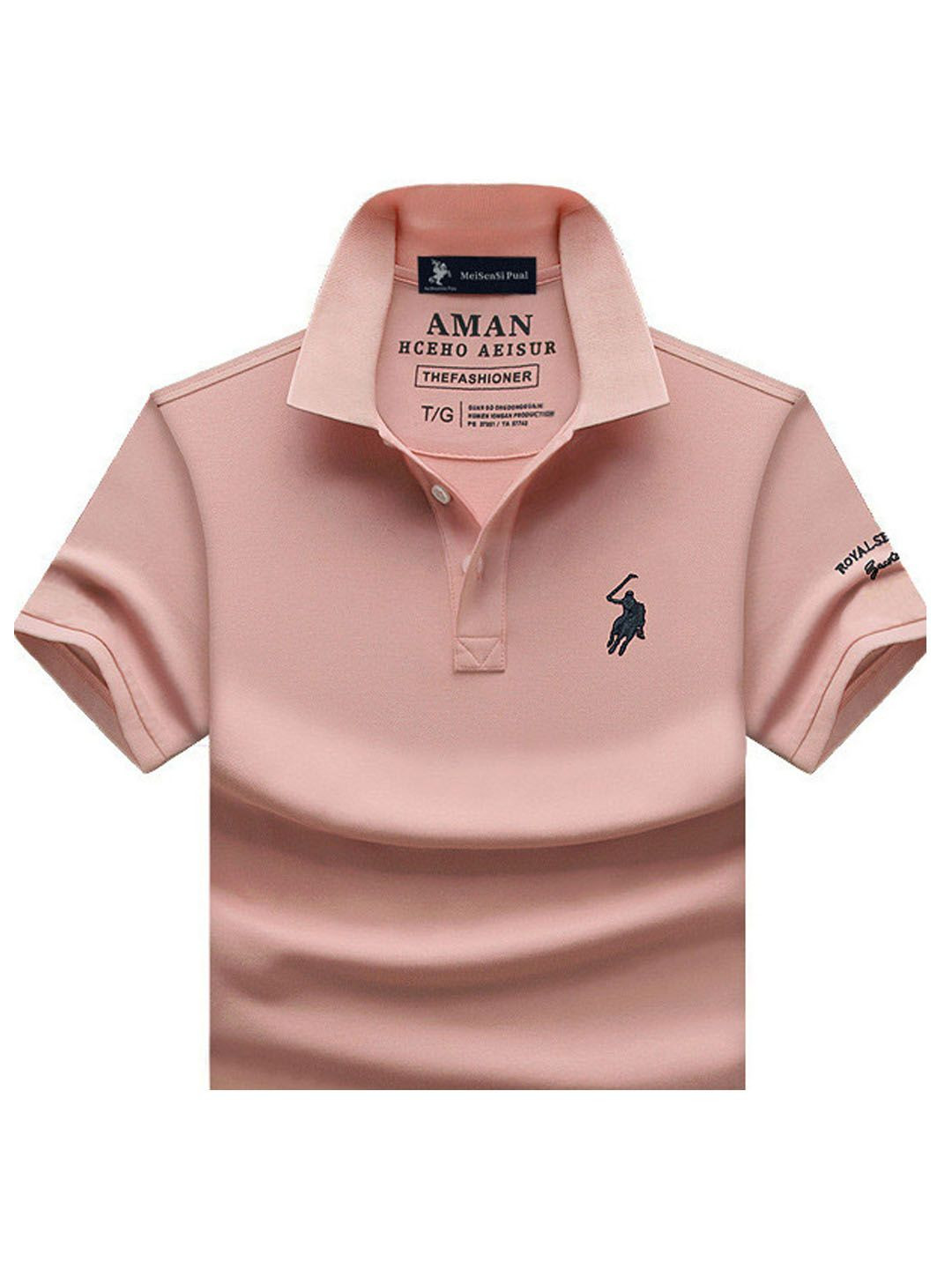 

StyleCast Men V-Neck Applique T-shirt, Pink
