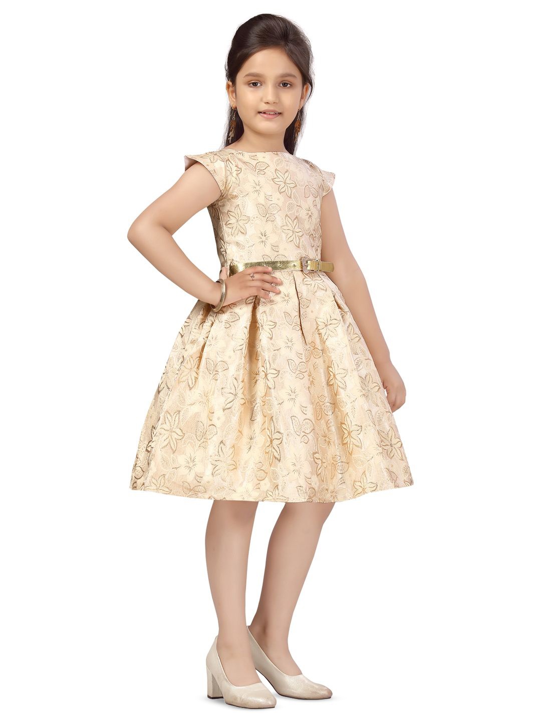 

BAESD Fit & Flare Dress, Beige