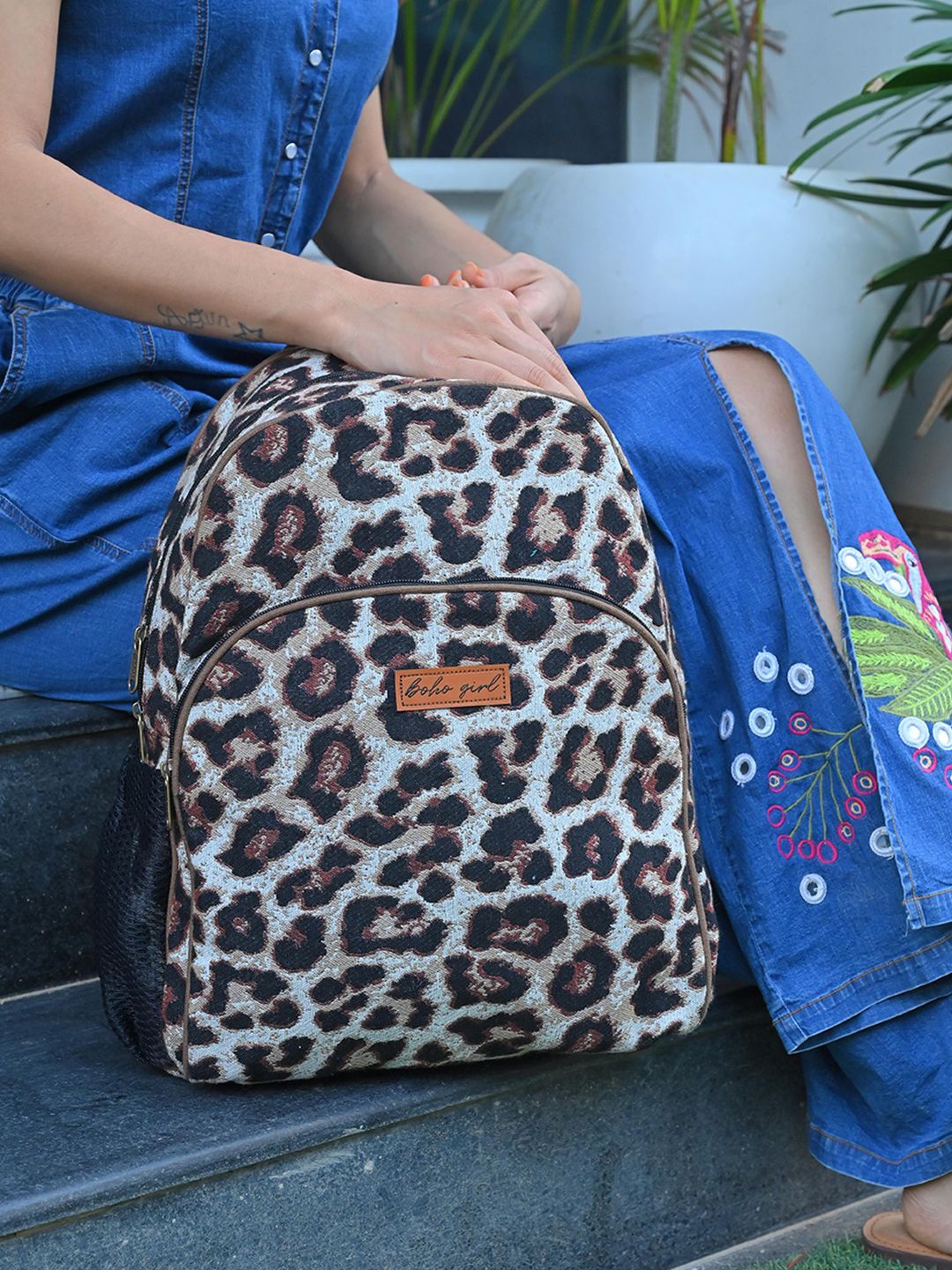 

BohoGirl Women Backpack, Brown