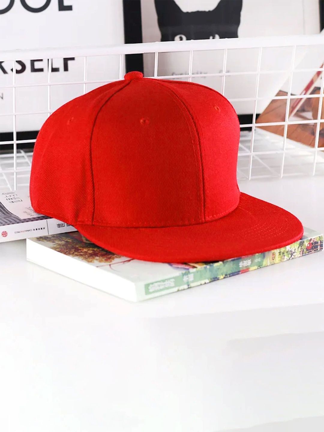 

Infispace Men Snapback Cap, Red