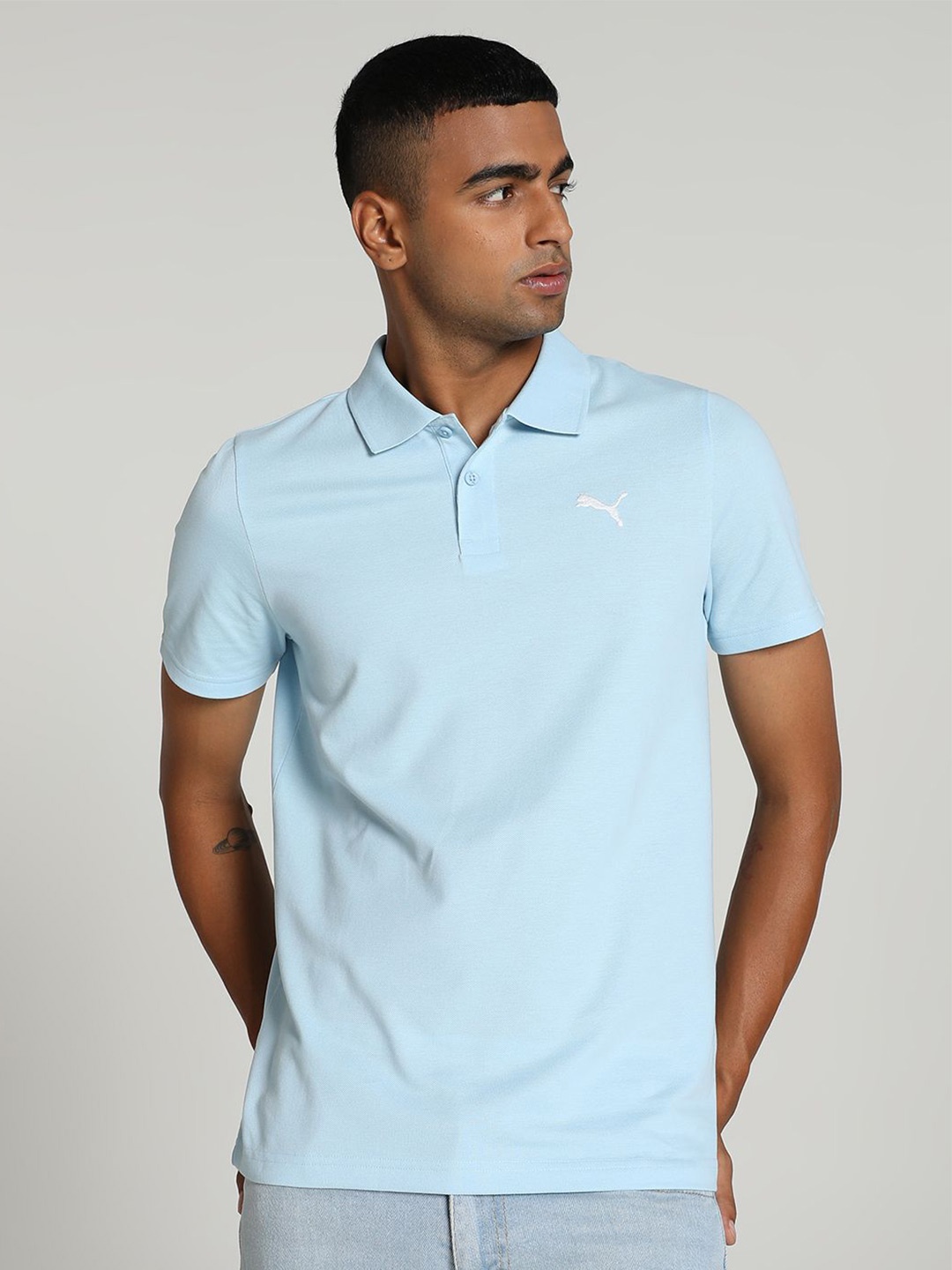 

Puma Men Slim Fit Polo T-shirt, Blue