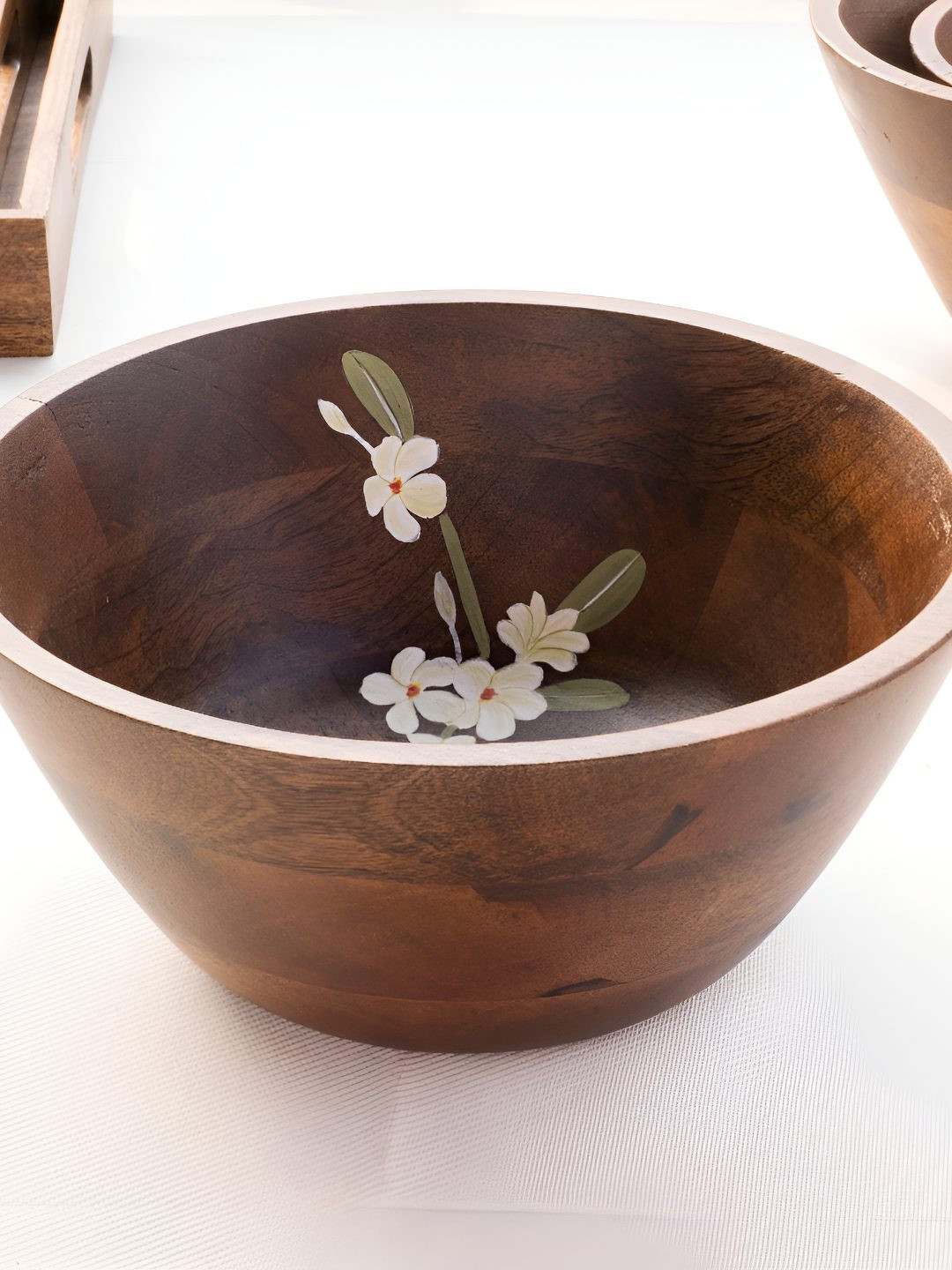 

Aurum Crafts Bella Brown Mango Wood Large Salad Bowl