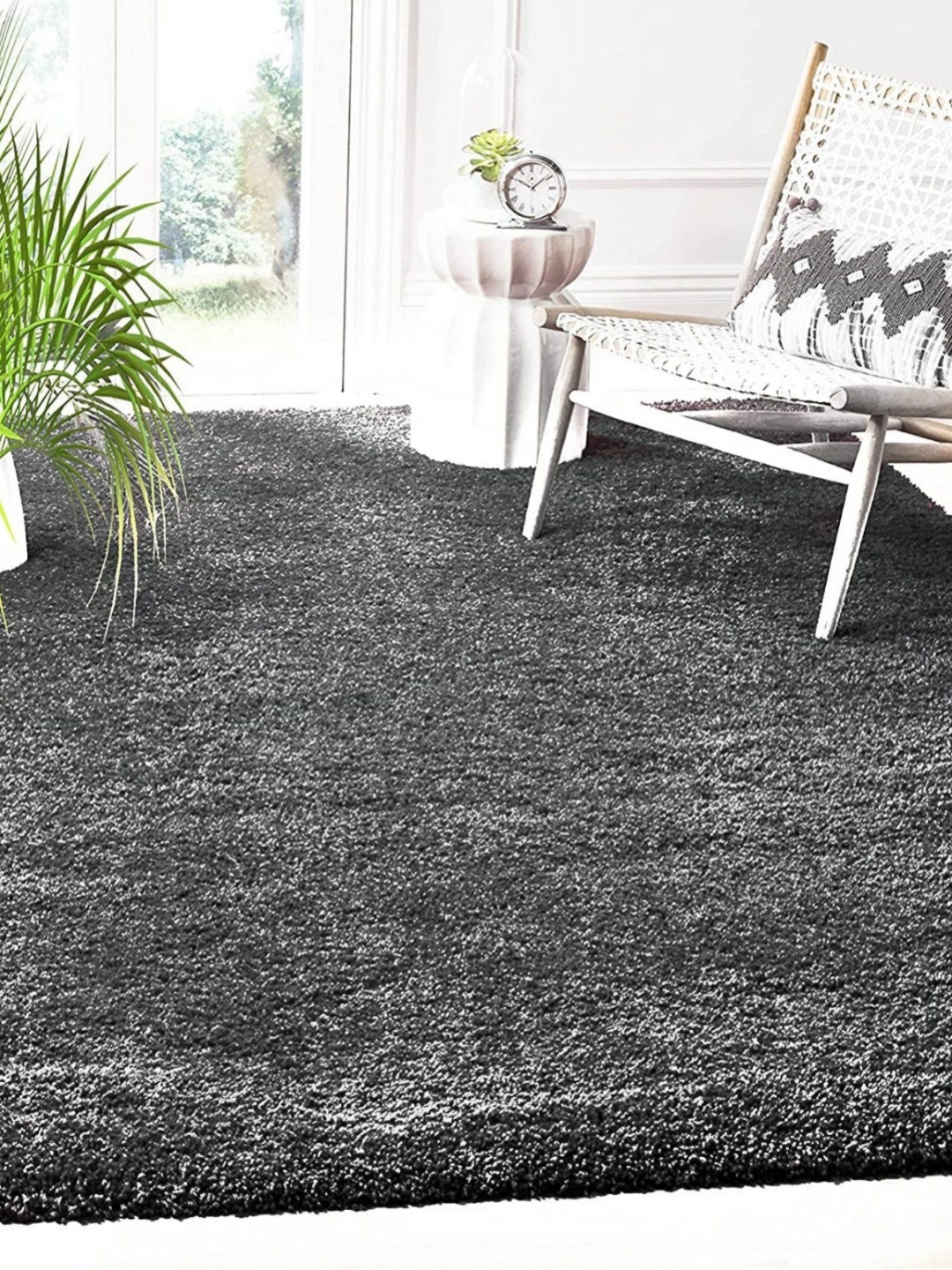 

Banchmark Home Furnishings Grey Anti-Skid Shaggy Carpet