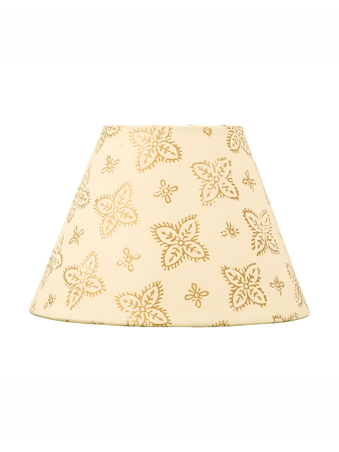 

Lampenschirm India Gold-Toned Printed Frustum Shaped Cotton Lamp Shade