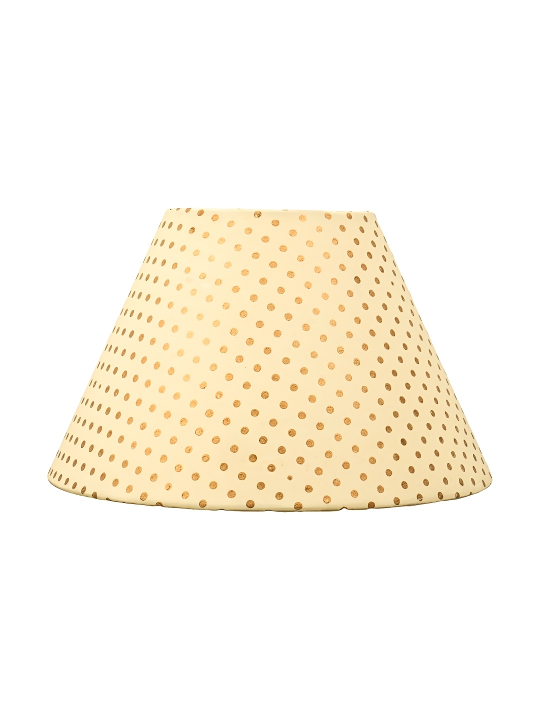 

Lampenschirm India Gold-Toned Printed Frustum Shaped Cotton Lamp Shade