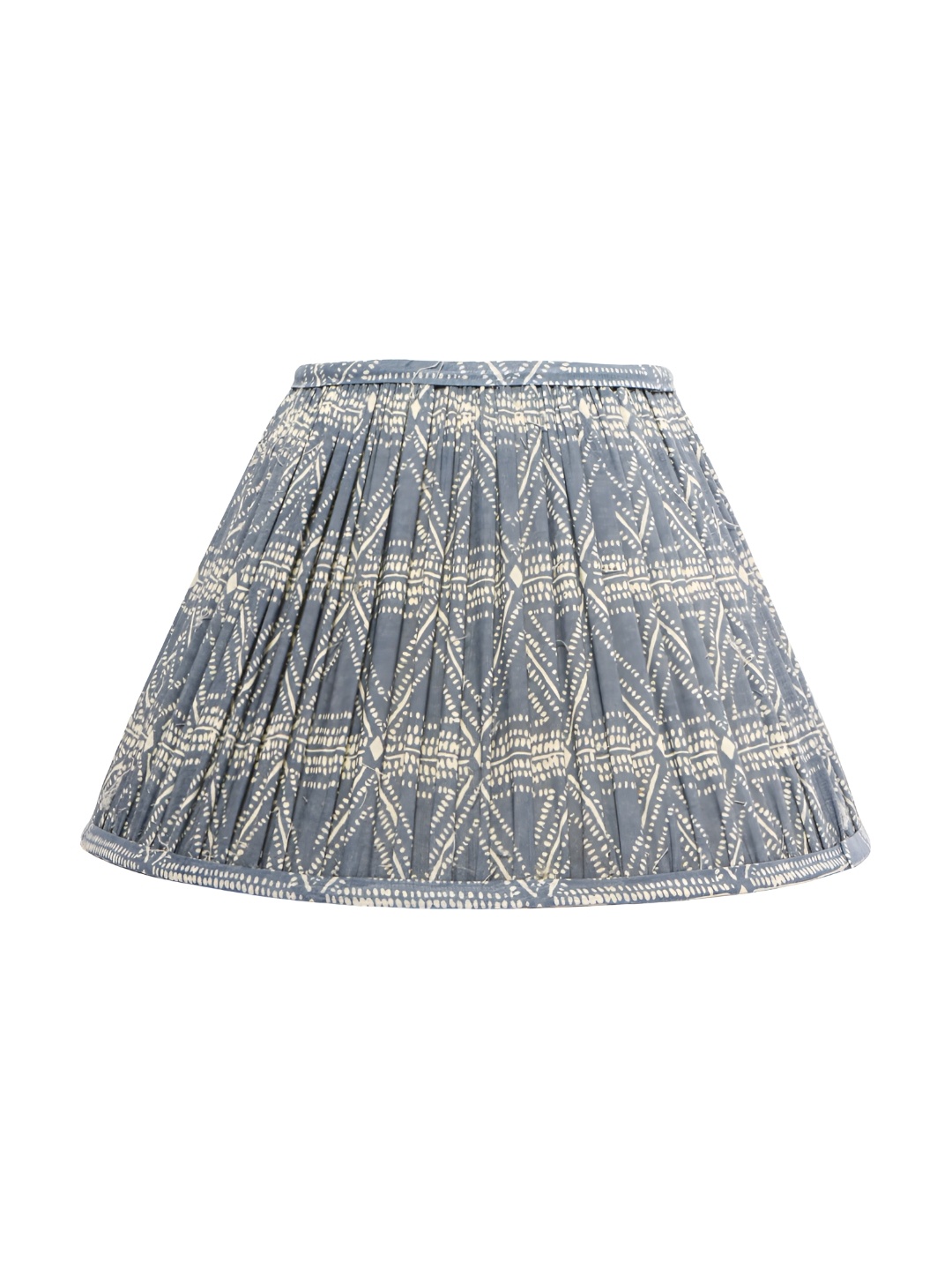 

Lampenschirm India Blue & White Printed Frustum Shaped Cotton Lamp Shade
