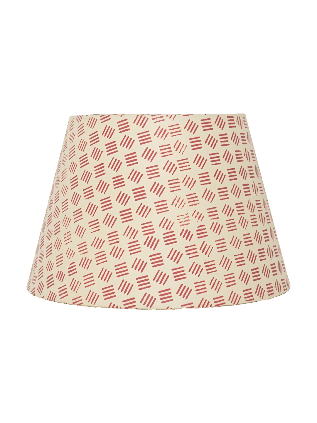 

Lampenschirm India Red Printed Cotton Contemporary Frustum Shaped Table Lamp Shade