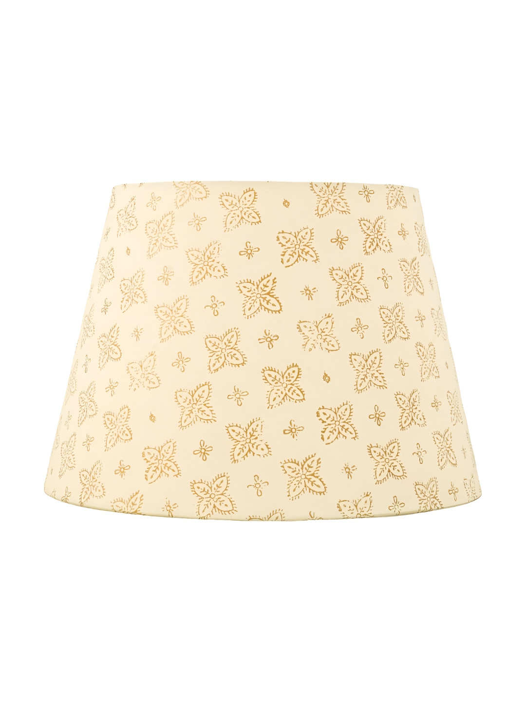 

Lampenschirm India Gold-Toned Printed Frustum Shaped Cotton Lamp Shade
