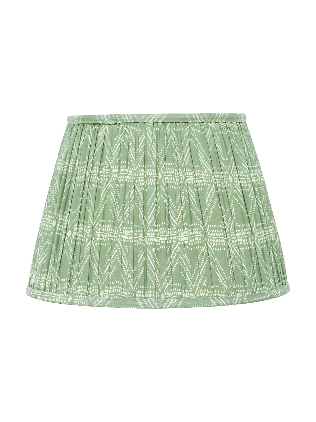 

Lampenschirm India Green Printed Cotton Contemporary Frustum Shaped Table Lamp Shade