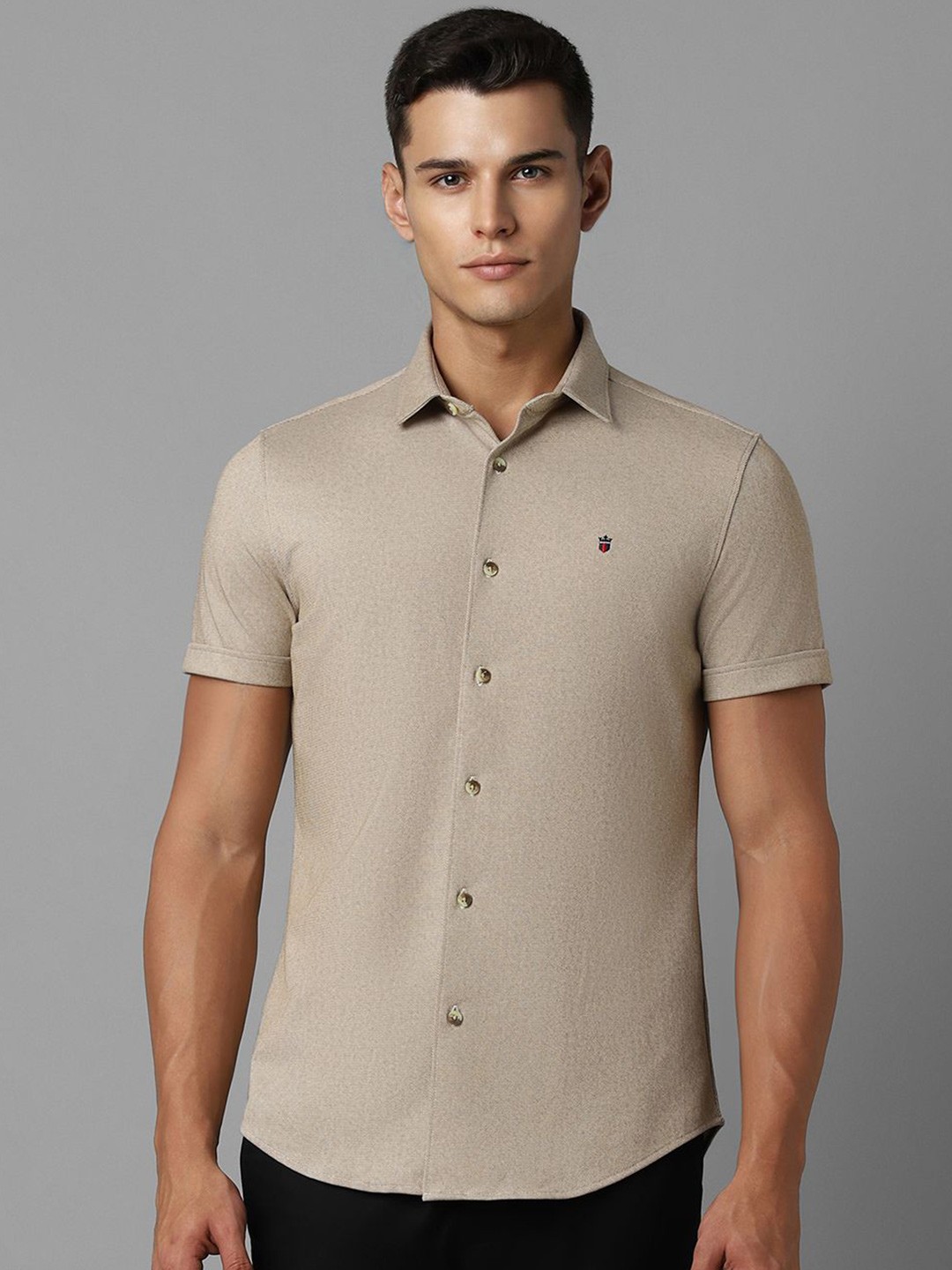 

Louis Philippe Sport Men Smart Opaque Printed Casual Shirt, Beige