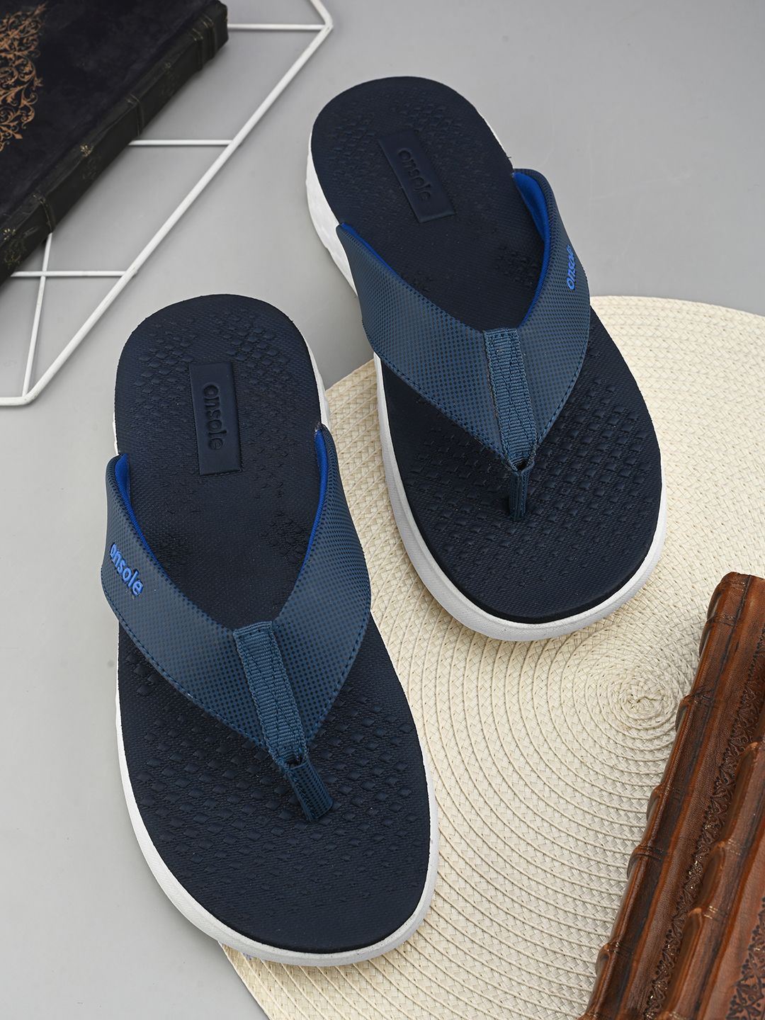 

ONSOLE Men Thong Flip-Flops, Navy blue