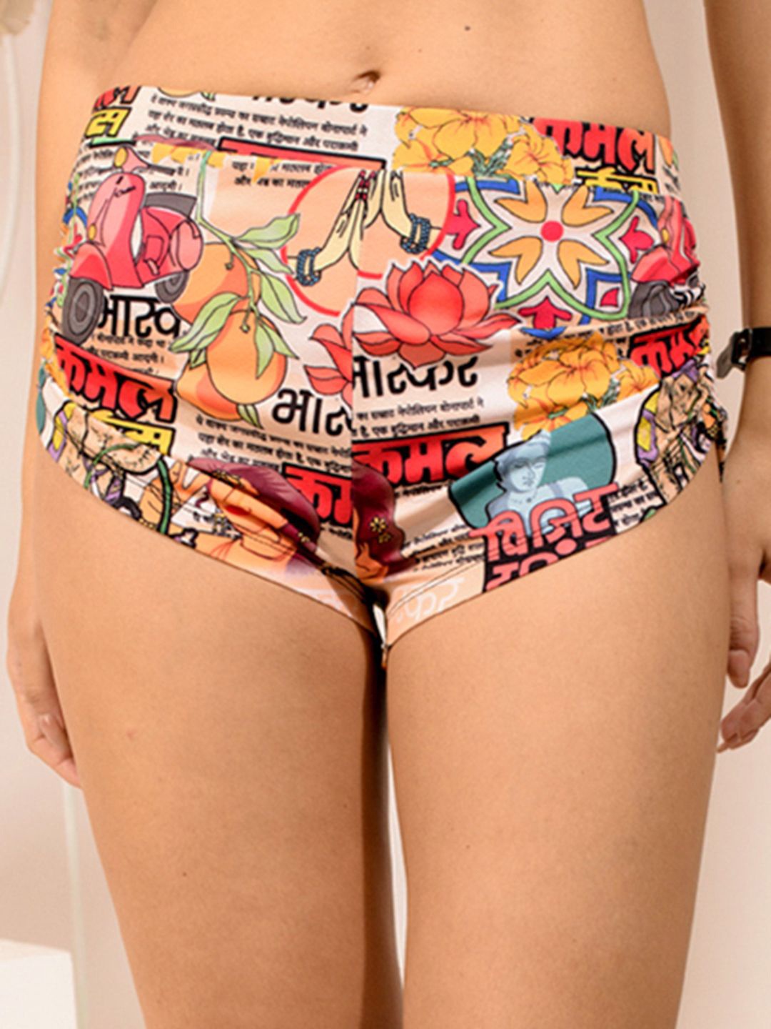 

TANDUL Women Floral Printed Hot Pants Shorts, Multi