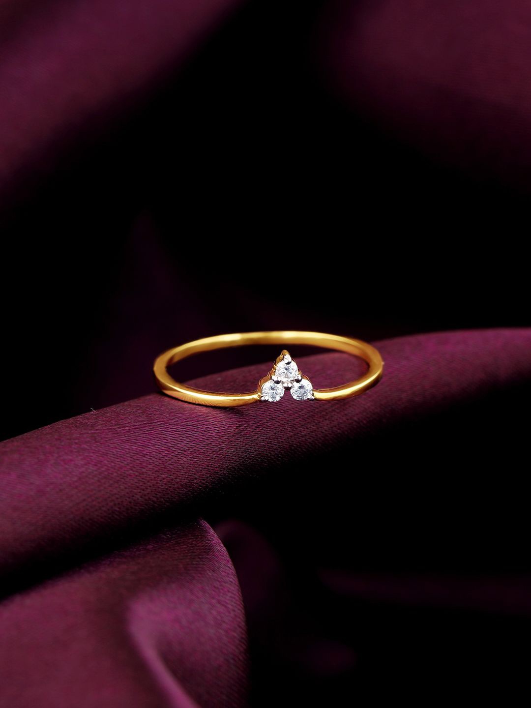 

GIVA 14K Gold Women Diamond Ring
