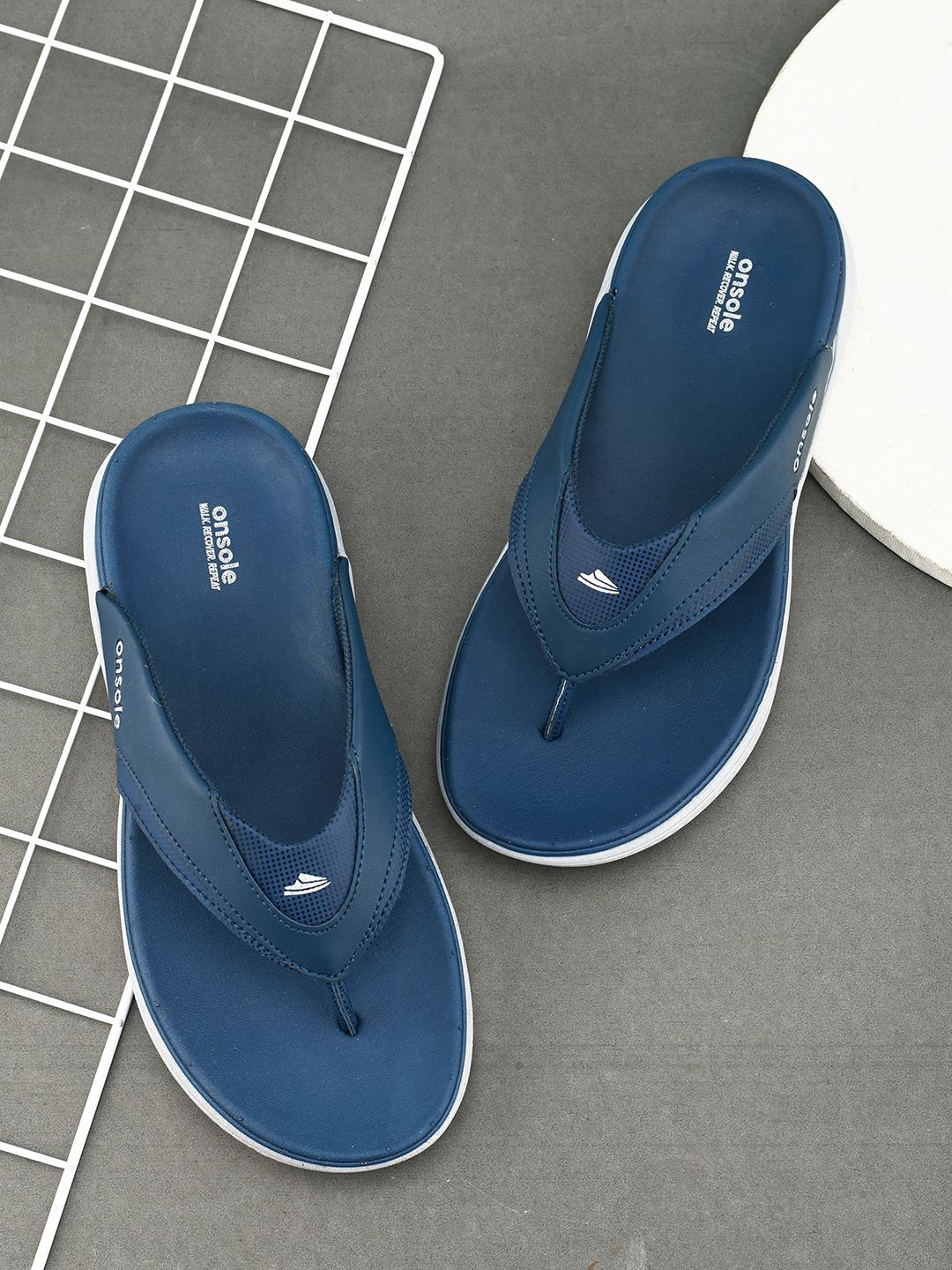 

ONSOLE Men Thong Flip-Flops, Navy blue