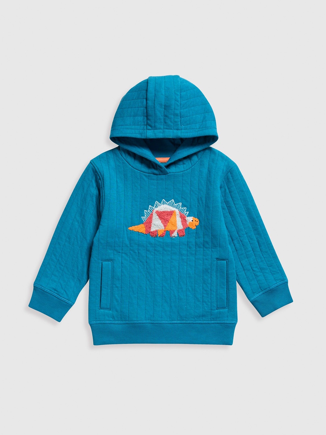 

mothercare Boys Embroidered Hooded Sweatshirt, Blue
