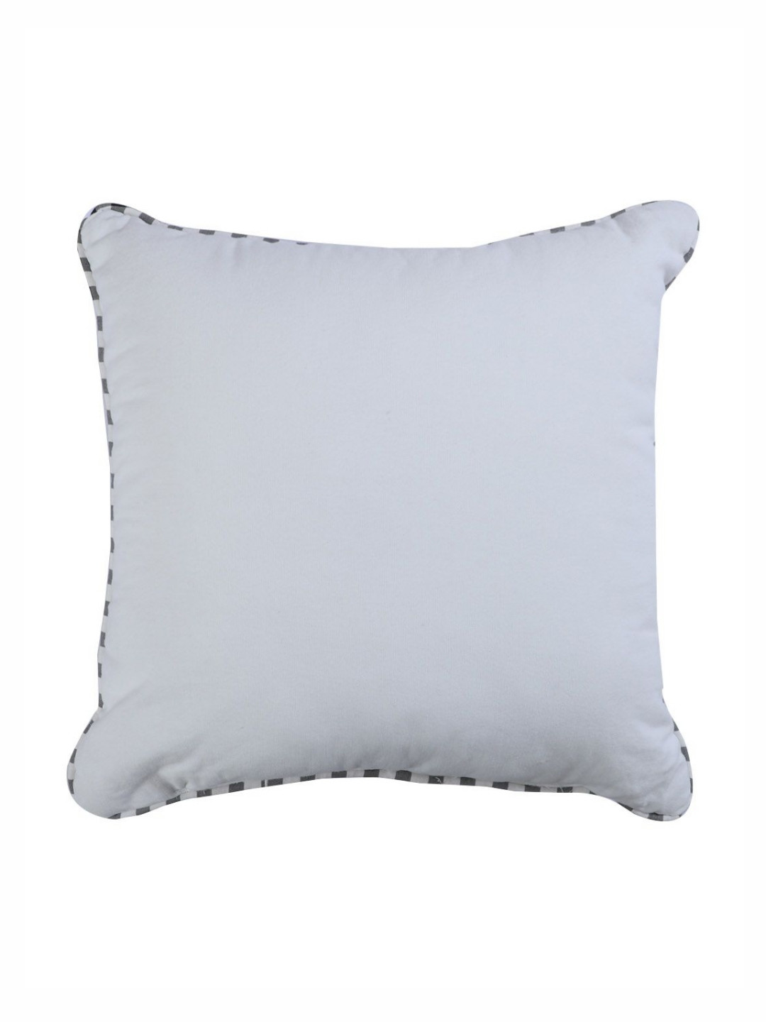 

Jamio Firati Grey & White 2 Pieces Embroidered Cotton Square Cushion Covers
