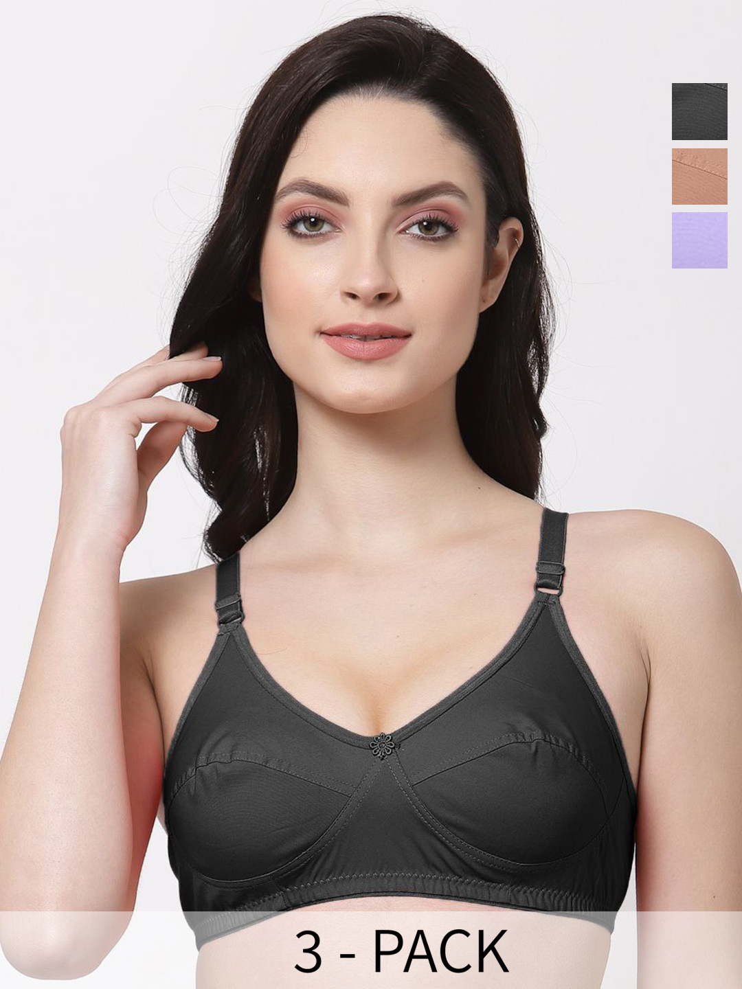 

SHYAM SONS FLAIR Bra Full Coverage, Black