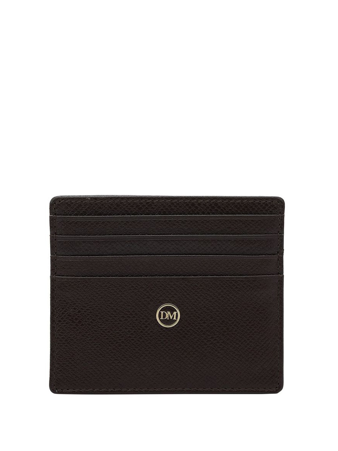 

Da Milano Unisex Leather Card Holder, Brown