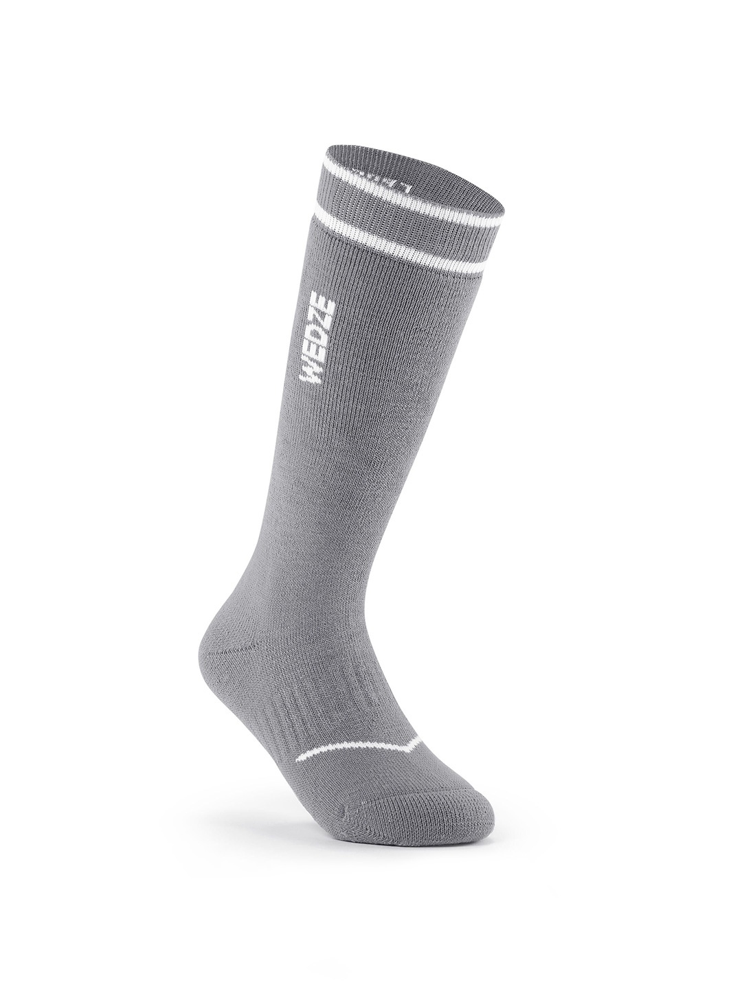 

WEDZE By Decathlon Boys Knee-Length Socks, Grey