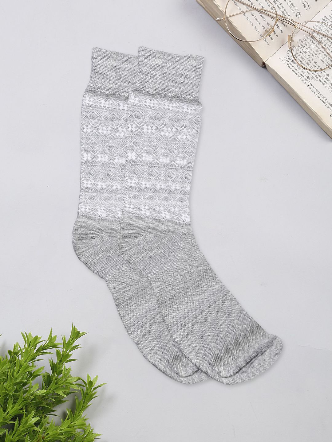 

LOUIS STITCH Men Patterned Ankle Length Socks, Grey