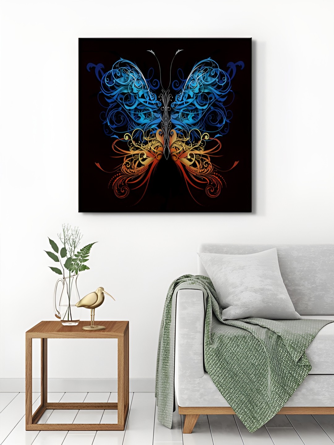 

999Store Black & Navy Blue Canvas Wall Art