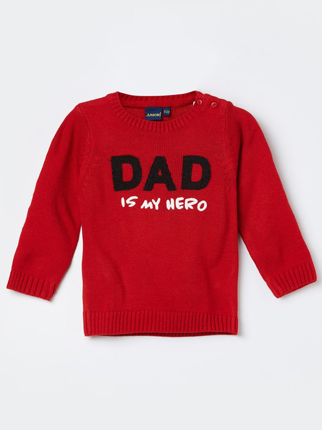 

Juniors by Lifestyle Boys Typography Printed Acrylic Pullover, Red