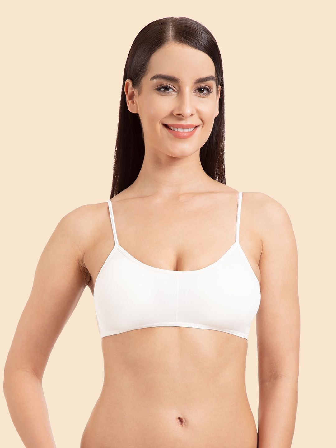 

Joomie Women Non-Wired Medium Coverage Bra, White